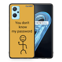 Thumbnail for Θήκη Realme 9i My Password από τη Smartfits με σχέδιο στο πίσω μέρος και μαύρο περίβλημα | Realme 9i My Password case with colorful back and black bezels