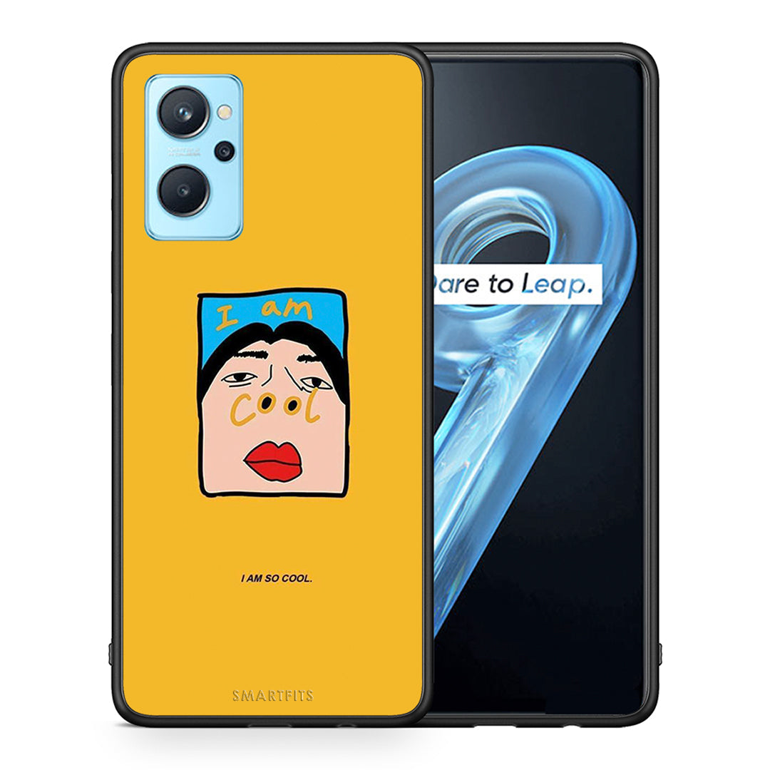 Θήκη Αγίου Βαλεντίνου Realme 9i So Cool από τη Smartfits με σχέδιο στο πίσω μέρος και μαύρο περίβλημα | Realme 9i So Cool case with colorful back and black bezels