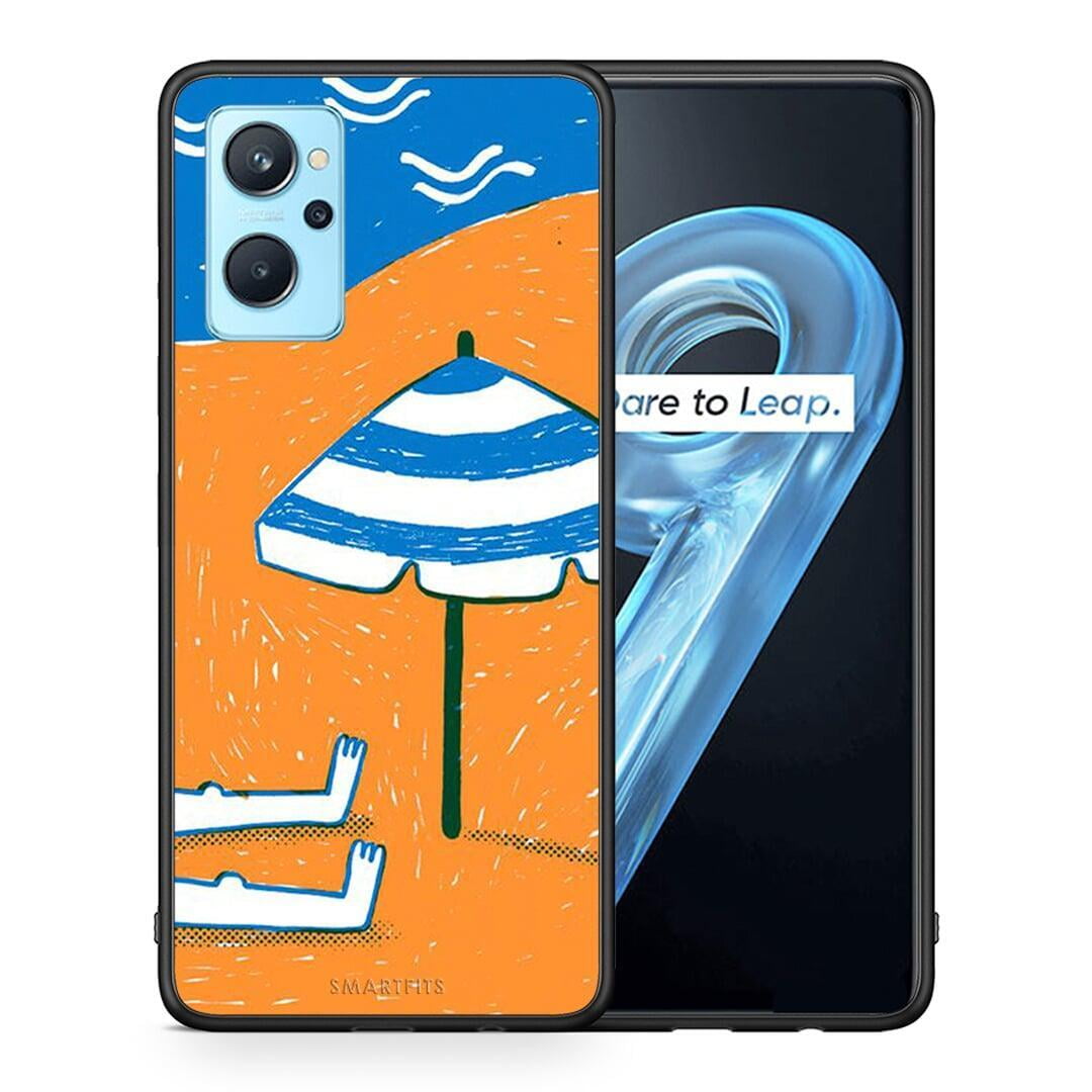 Θήκη Realme 9i Summering από τη Smartfits με σχέδιο στο πίσω μέρος και μαύρο περίβλημα | Realme 9i Summering case with colorful back and black bezels