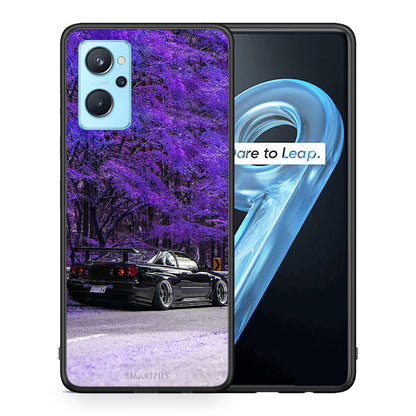 Θήκη Αγίου Βαλεντίνου Realme 9i Super Car από τη Smartfits με σχέδιο στο πίσω μέρος και μαύρο περίβλημα | Realme 9i Super Car case with colorful back and black bezels