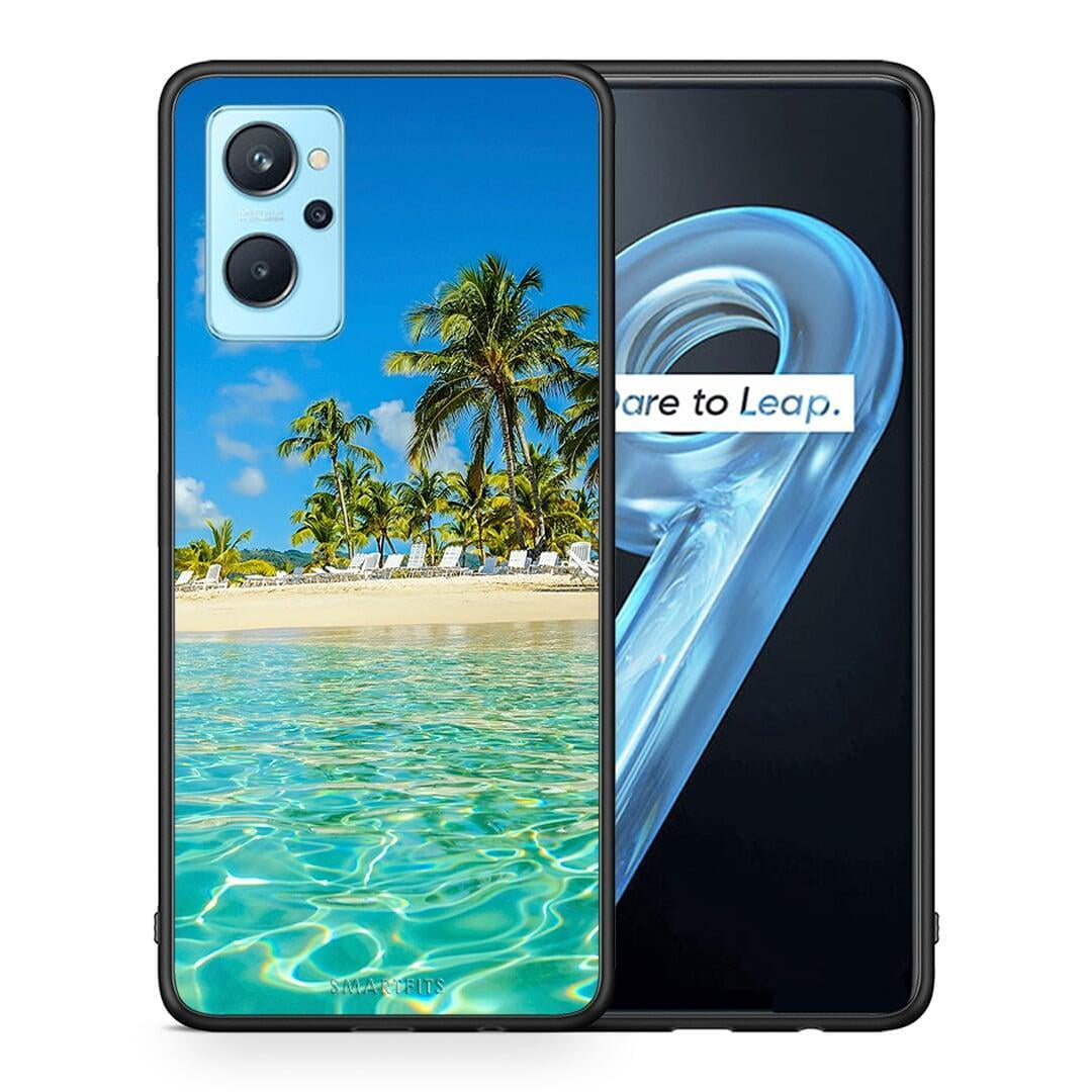 Θήκη Realme 9i Tropical Vibes από τη Smartfits με σχέδιο στο πίσω μέρος και μαύρο περίβλημα | Realme 9i Tropical Vibes case with colorful back and black bezels