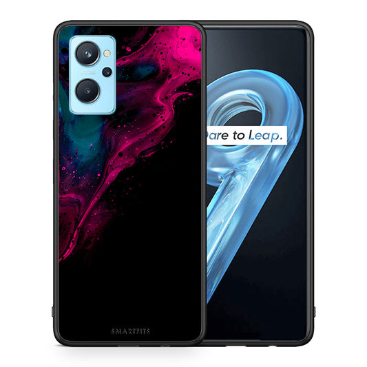 Watercolor Pink Black - Oppo A96 θήκη