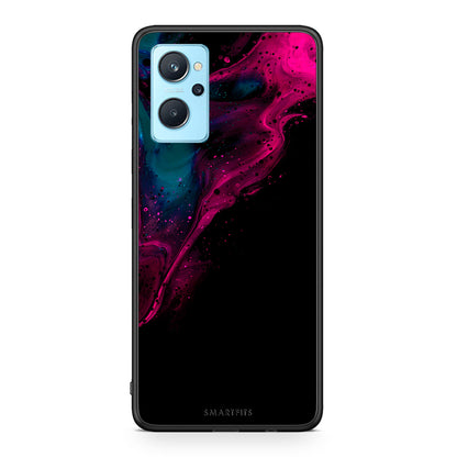 Watercolor Pink Black - Realme 9i θήκη