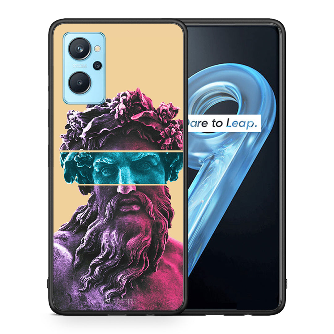 Θήκη Αγίου Βαλεντίνου Realme 9i Zeus Art από τη Smartfits με σχέδιο στο πίσω μέρος και μαύρο περίβλημα | Realme 9i Zeus Art case with colorful back and black bezels