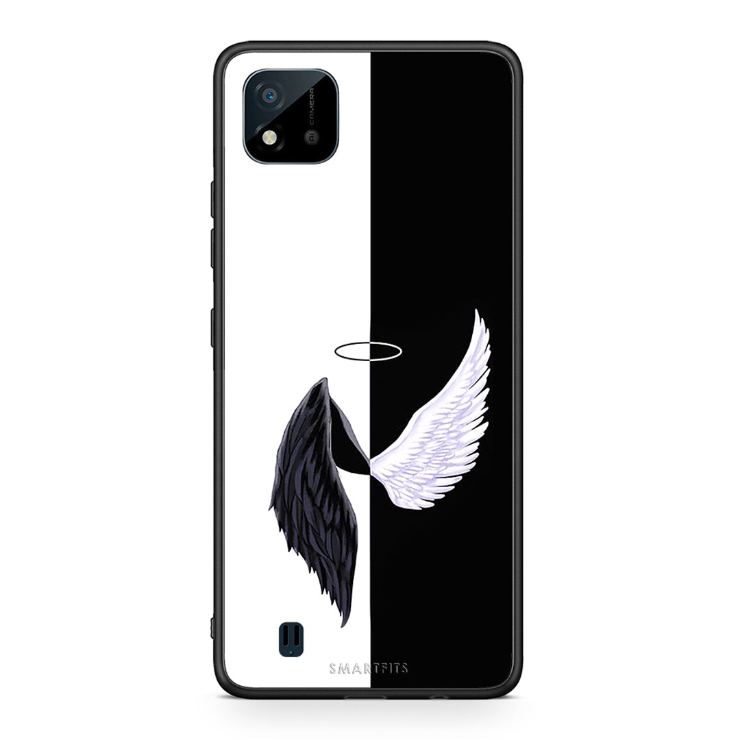 Realme C11 2021 Angels Demons θήκη από τη Smartfits με σχέδιο στο πίσω μέρος και μαύρο περίβλημα | Smartphone case with colorful back and black bezels by Smartfits