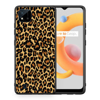 Thumbnail for Θήκη Realme C11 2021 Leopard Animal από τη Smartfits με σχέδιο στο πίσω μέρος και μαύρο περίβλημα | Realme C11 2021 Leopard Animal case with colorful back and black bezels