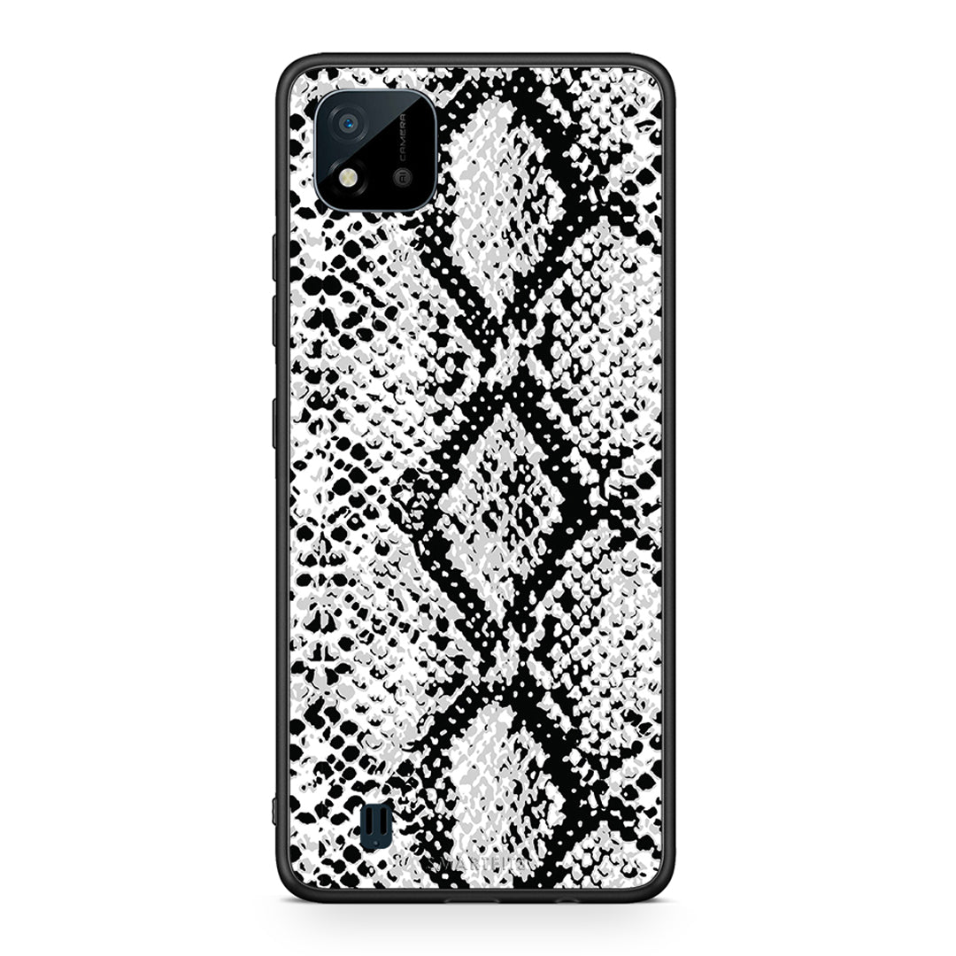24 - Realme C11 2021 White Snake Animal case, cover, bumper