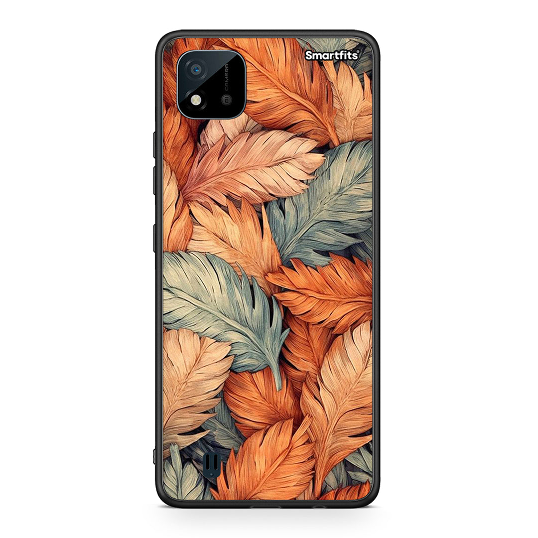 Realme C11 2021 Autumn Leaves θήκη από τη Smartfits με σχέδιο στο πίσω μέρος και μαύρο περίβλημα | Smartphone case with colorful back and black bezels by Smartfits