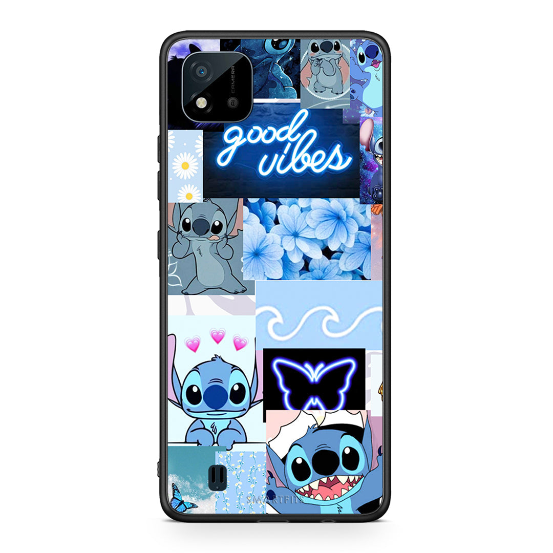 Realme C11 2021 Collage Good Vibes Θήκη Αγίου Βαλεντίνου από τη Smartfits με σχέδιο στο πίσω μέρος και μαύρο περίβλημα | Smartphone case with colorful back and black bezels by Smartfits