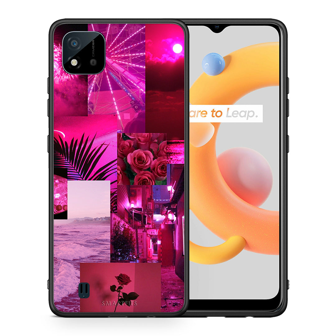 Collage Red Roses - Realme C11 2021 / C20 θήκη