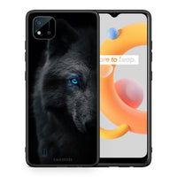 Thumbnail for Θήκη Realme C11 2021 Dark Wolf από τη Smartfits με σχέδιο στο πίσω μέρος και μαύρο περίβλημα | Realme C11 2021 Dark Wolf case with colorful back and black bezels