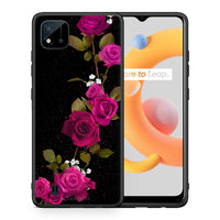 Thumbnail for Θήκη Realme C11 2021 Red Roses Flower από τη Smartfits με σχέδιο στο πίσω μέρος και μαύρο περίβλημα | Realme C11 2021 Red Roses Flower case with colorful back and black bezels
