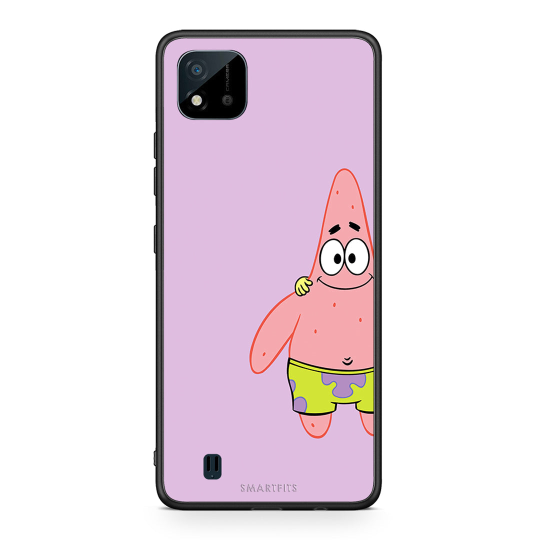 Realme C11 2021 Friends Patrick θήκη από τη Smartfits με σχέδιο στο πίσω μέρος και μαύρο περίβλημα | Smartphone case with colorful back and black bezels by Smartfits