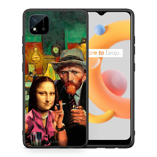 Θήκη Realme C11 2021 Funny Art από τη Smartfits με σχέδιο στο πίσω μέρος και μαύρο περίβλημα | Realme C11 2021 Funny Art case with colorful back and black bezels
