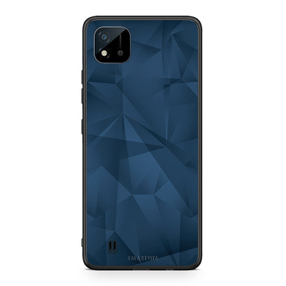 39 - Realme C11 2021 Blue Abstract Geometric case, cover, bumper