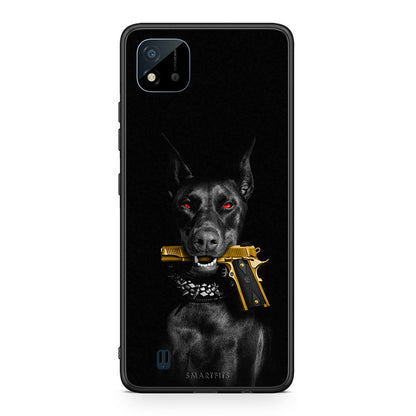 Realme C11 2021 Golden Gun Θήκη Αγίου Βαλεντίνου από τη Smartfits με σχέδιο στο πίσω μέρος και μαύρο περίβλημα | Smartphone case with colorful back and black bezels by Smartfits