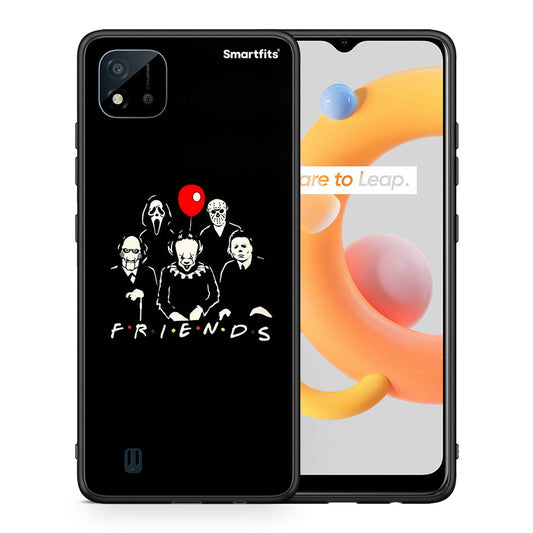 Θήκη Realme C11 2021 Halloween Friends από τη Smartfits με σχέδιο στο πίσω μέρος και μαύρο περίβλημα | Realme C11 2021 Halloween Friends case with colorful back and black bezels