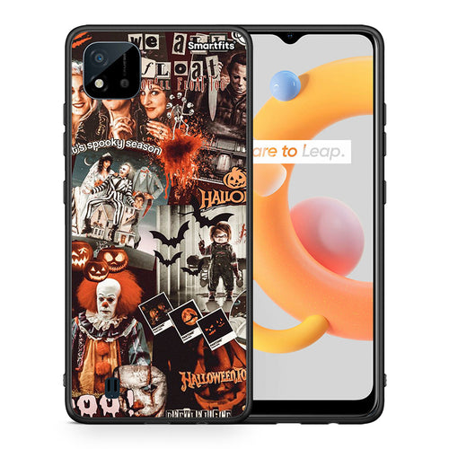 Θήκη Realme C11 2021 Halloween Spooky Season από τη Smartfits με σχέδιο στο πίσω μέρος και μαύρο περίβλημα | Realme C11 2021 Halloween Spooky Season case with colorful back and black bezels