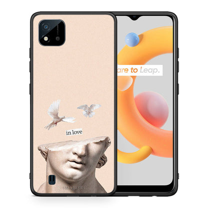 Θήκη Realme C11 2021 In Love από τη Smartfits με σχέδιο στο πίσω μέρος και μαύρο περίβλημα | Realme C11 2021 In Love case with colorful back and black bezels