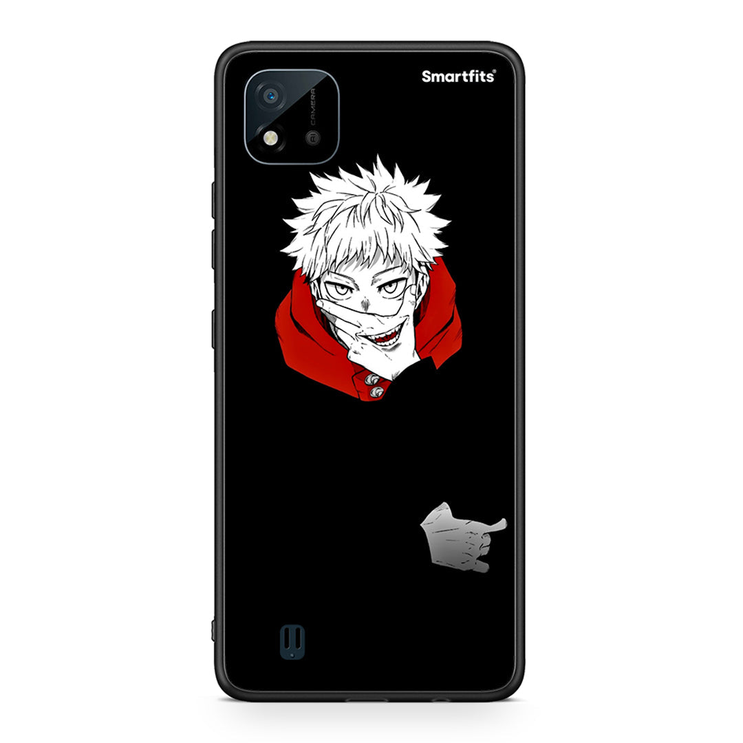 Realme C11 2021 Itadori Anime θήκη από τη Smartfits με σχέδιο στο πίσω μέρος και μαύρο περίβλημα | Smartphone case with colorful back and black bezels by Smartfits