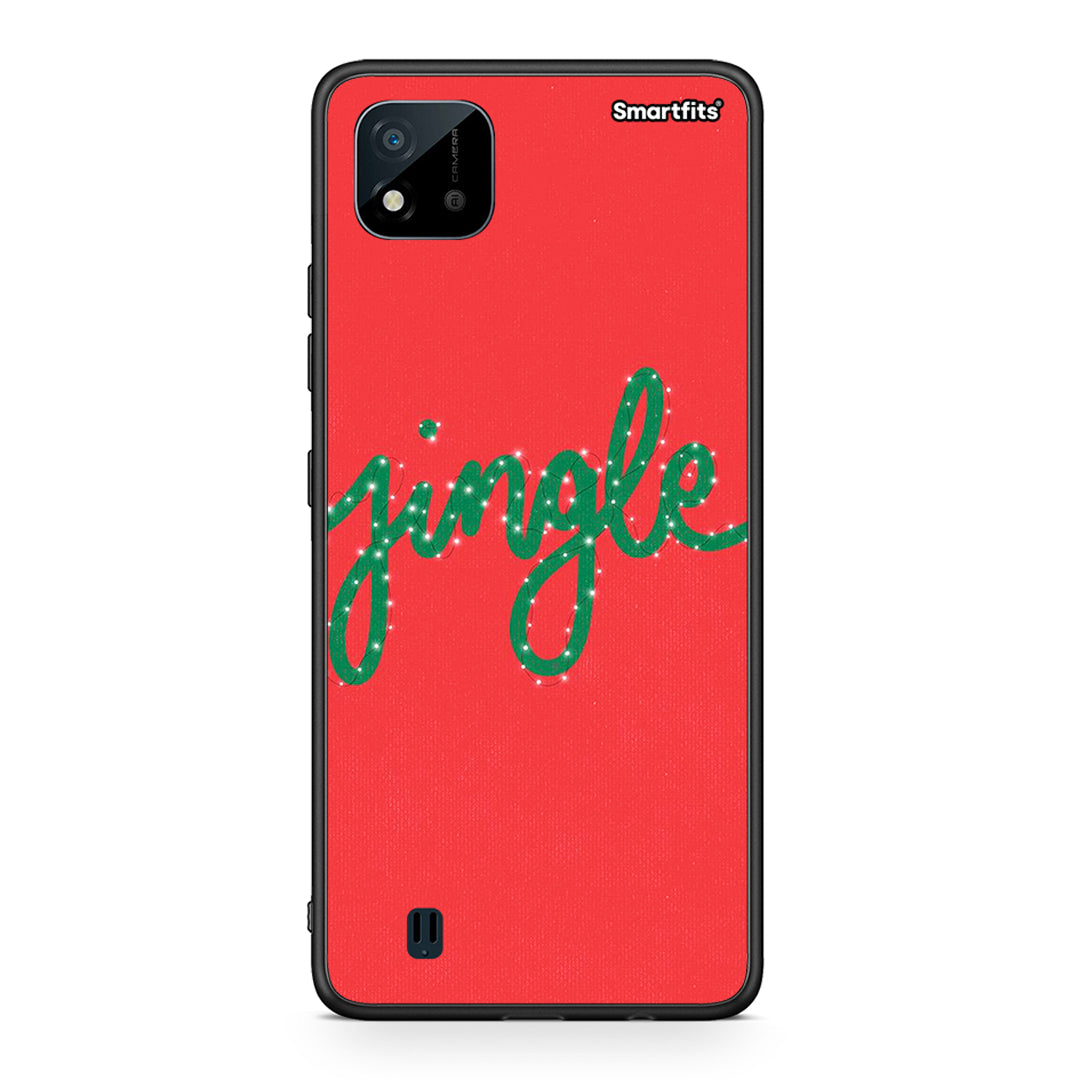 Realme C11 2021 Jingle Xmas θήκη από τη Smartfits με σχέδιο στο πίσω μέρος και μαύρο περίβλημα | Smartphone case with colorful back and black bezels by Smartfits