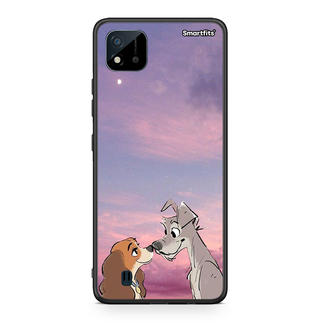 Realme C11 2021 Lady And Tramp θήκη από τη Smartfits με σχέδιο στο πίσω μέρος και μαύρο περίβλημα | Smartphone case with colorful back and black bezels by Smartfits