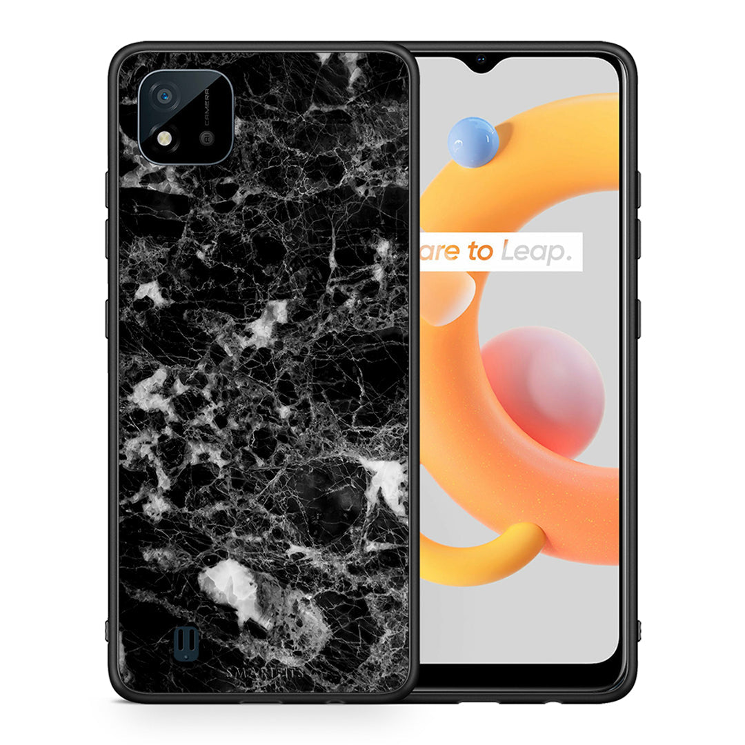 Θήκη Realme C11 2021 Male Marble από τη Smartfits με σχέδιο στο πίσω μέρος και μαύρο περίβλημα | Realme C11 2021 Male Marble case with colorful back and black bezels
