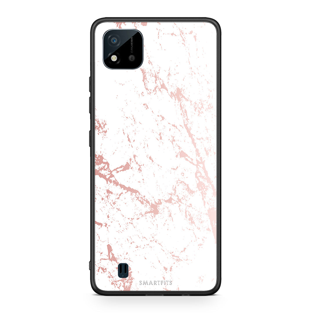 116 - Realme C11 2021 Pink Splash Marble case, cover, bumper