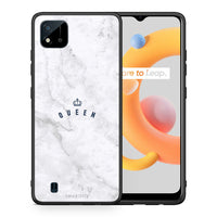 Thumbnail for Θήκη Realme C11 2021 Queen Marble από τη Smartfits με σχέδιο στο πίσω μέρος και μαύρο περίβλημα | Realme C11 2021 Queen Marble case with colorful back and black bezels