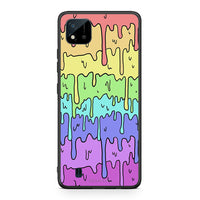 Thumbnail for Realme C11 2021 Melting Rainbow θήκη από τη Smartfits με σχέδιο στο πίσω μέρος και μαύρο περίβλημα | Smartphone case with colorful back and black bezels by Smartfits