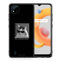 Thumbnail for Θήκη Realme C11 2021 Meme Cat από τη Smartfits με σχέδιο στο πίσω μέρος και μαύρο περίβλημα | Realme C11 2021 Meme Cat case with colorful back and black bezels