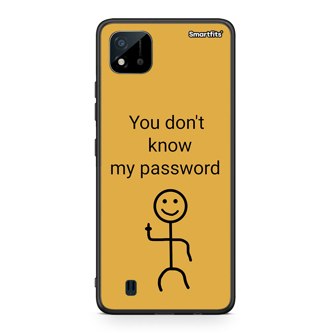 Realme C11 2021 My Password θήκη από τη Smartfits με σχέδιο στο πίσω μέρος και μαύρο περίβλημα | Smartphone case with colorful back and black bezels by Smartfits