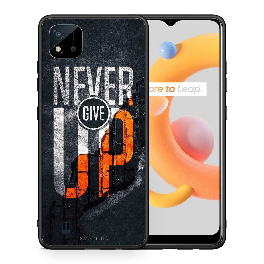 Never Give Up - Realme C11 2021 / C20 θήκη