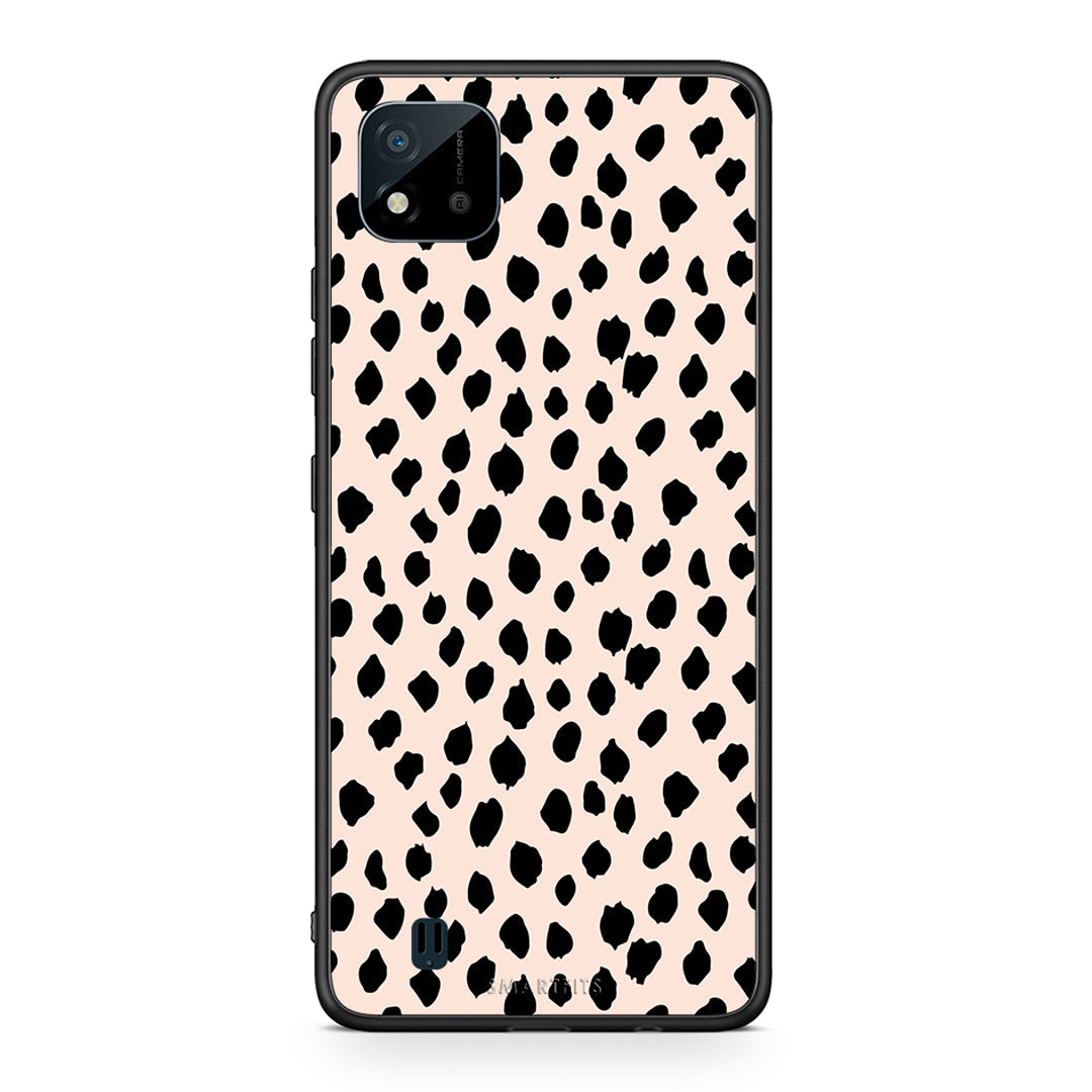 Realme C11 2021 New Polka Dots θήκη από τη Smartfits με σχέδιο στο πίσω μέρος και μαύρο περίβλημα | Smartphone case with colorful back and black bezels by Smartfits