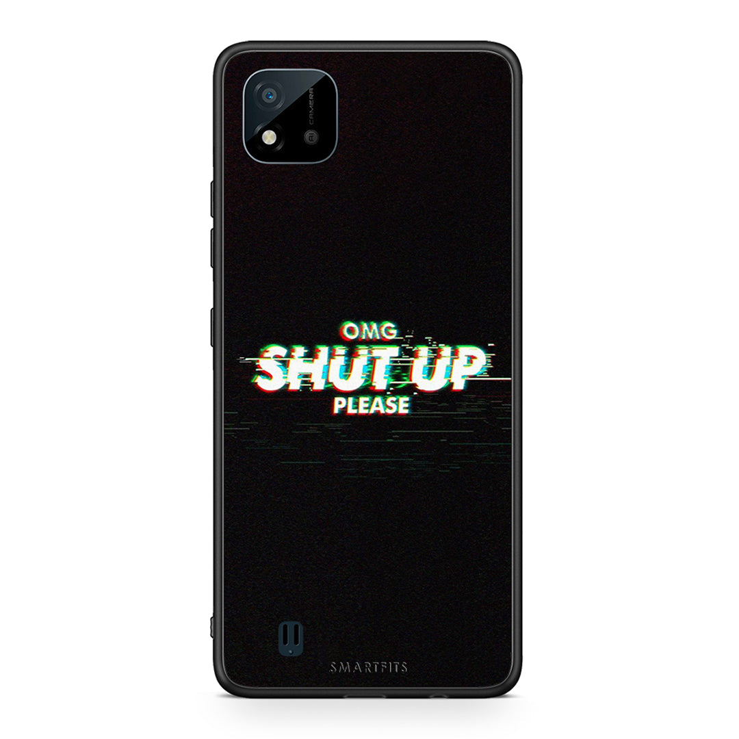Realme C11 2021 OMG ShutUp θήκη από τη Smartfits με σχέδιο στο πίσω μέρος και μαύρο περίβλημα | Smartphone case with colorful back and black bezels by Smartfits