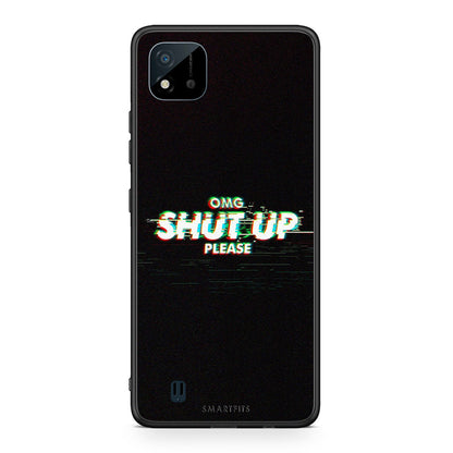 Realme C11 2021 OMG ShutUp θήκη από τη Smartfits με σχέδιο στο πίσω μέρος και μαύρο περίβλημα | Smartphone case with colorful back and black bezels by Smartfits