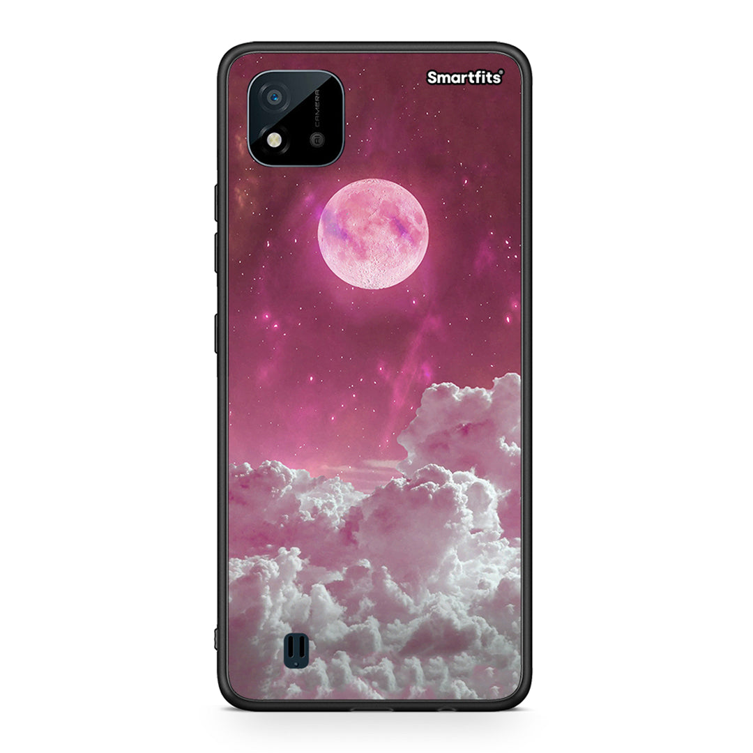Realme C11 2021 Pink Moon θήκη από τη Smartfits με σχέδιο στο πίσω μέρος και μαύρο περίβλημα | Smartphone case with colorful back and black bezels by Smartfits
