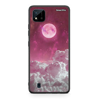 Thumbnail for Realme C11 2021 Pink Moon θήκη από τη Smartfits με σχέδιο στο πίσω μέρος και μαύρο περίβλημα | Smartphone case with colorful back and black bezels by Smartfits