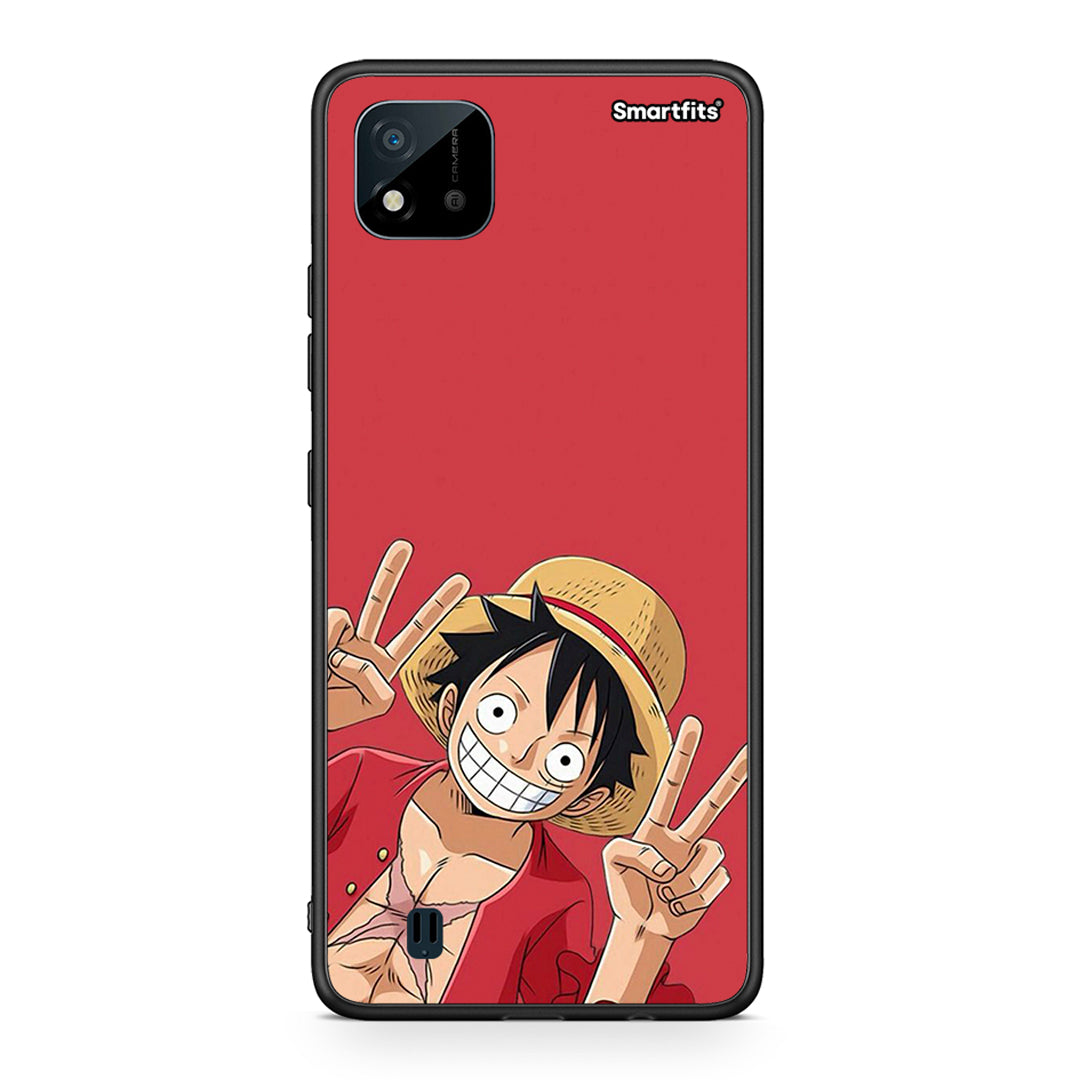 Realme C11 2021 Pirate Luffy θήκη από τη Smartfits με σχέδιο στο πίσω μέρος και μαύρο περίβλημα | Smartphone case with colorful back and black bezels by Smartfits
