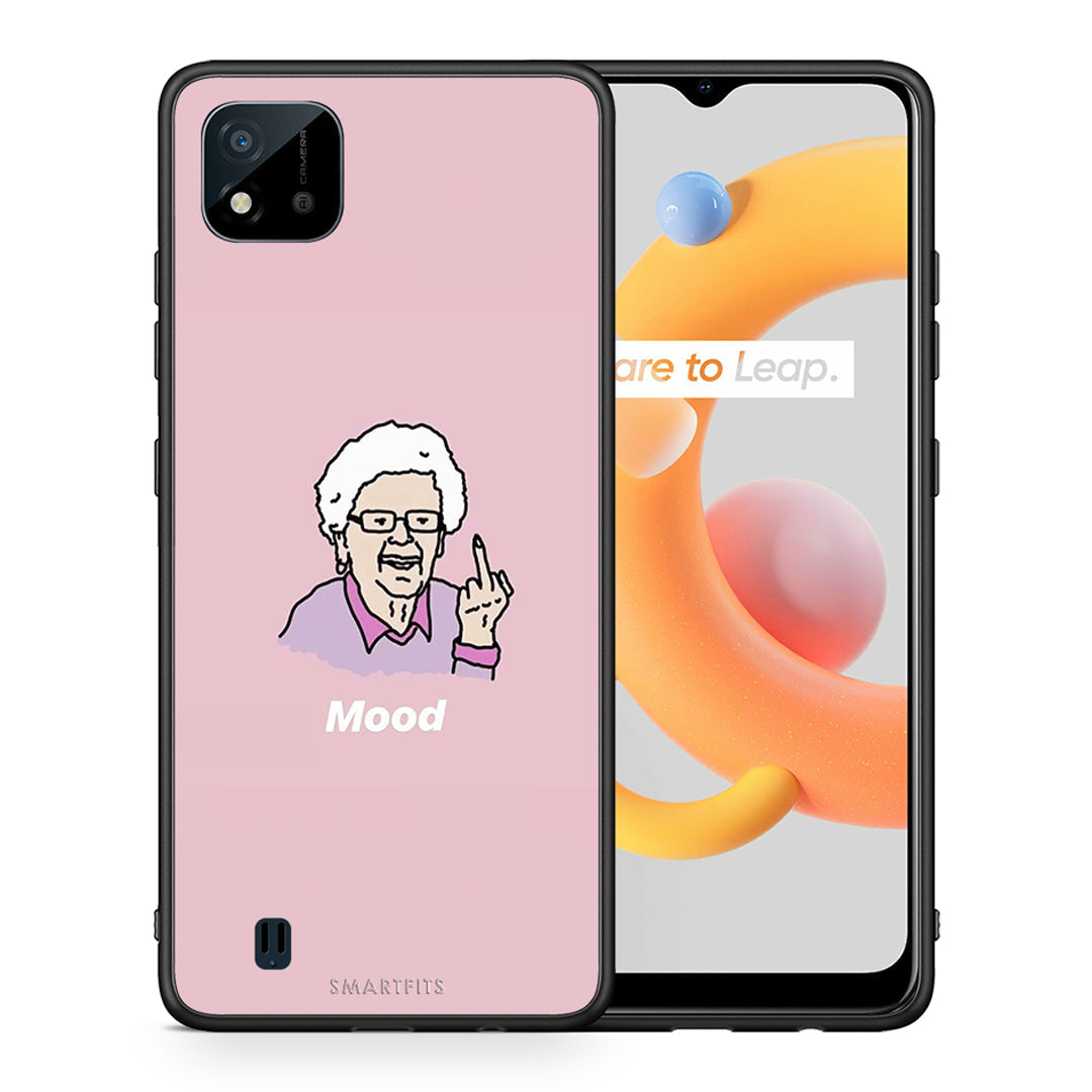 Θήκη Realme C11 2021 Mood PopArt από τη Smartfits με σχέδιο στο πίσω μέρος και μαύρο περίβλημα | Realme C11 2021 Mood PopArt case with colorful back and black bezels