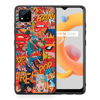 Thumbnail for Θήκη Realme C11 2021 PopArt OMG από τη Smartfits με σχέδιο στο πίσω μέρος και μαύρο περίβλημα | Realme C11 2021 PopArt OMG case with colorful back and black bezels