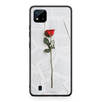Thumbnail for Realme C11 2021 Red Rose θήκη από τη Smartfits με σχέδιο στο πίσω μέρος και μαύρο περίβλημα | Smartphone case with colorful back and black bezels by Smartfits