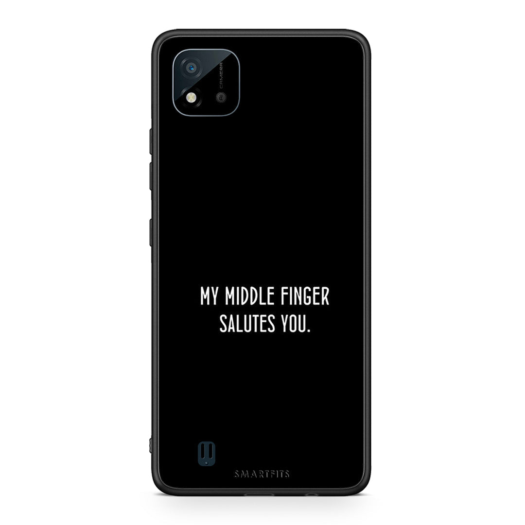 Realme C11 2021 Salute θήκη από τη Smartfits με σχέδιο στο πίσω μέρος και μαύρο περίβλημα | Smartphone case with colorful back and black bezels by Smartfits