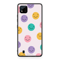 Thumbnail for Realme C11 2021 Smiley Faces θήκη από τη Smartfits με σχέδιο στο πίσω μέρος και μαύρο περίβλημα | Smartphone case with colorful back and black bezels by Smartfits