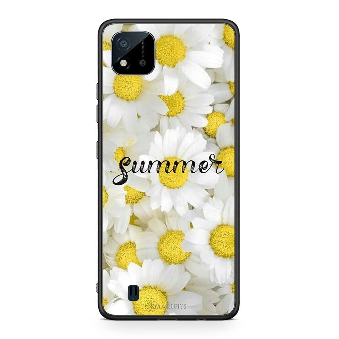 Realme C11 2021 Summer Daisies Θήκη από τη Smartfits με σχέδιο στο πίσω μέρος και μαύρο περίβλημα | Smartphone case with colorful back and black bezels by Smartfits