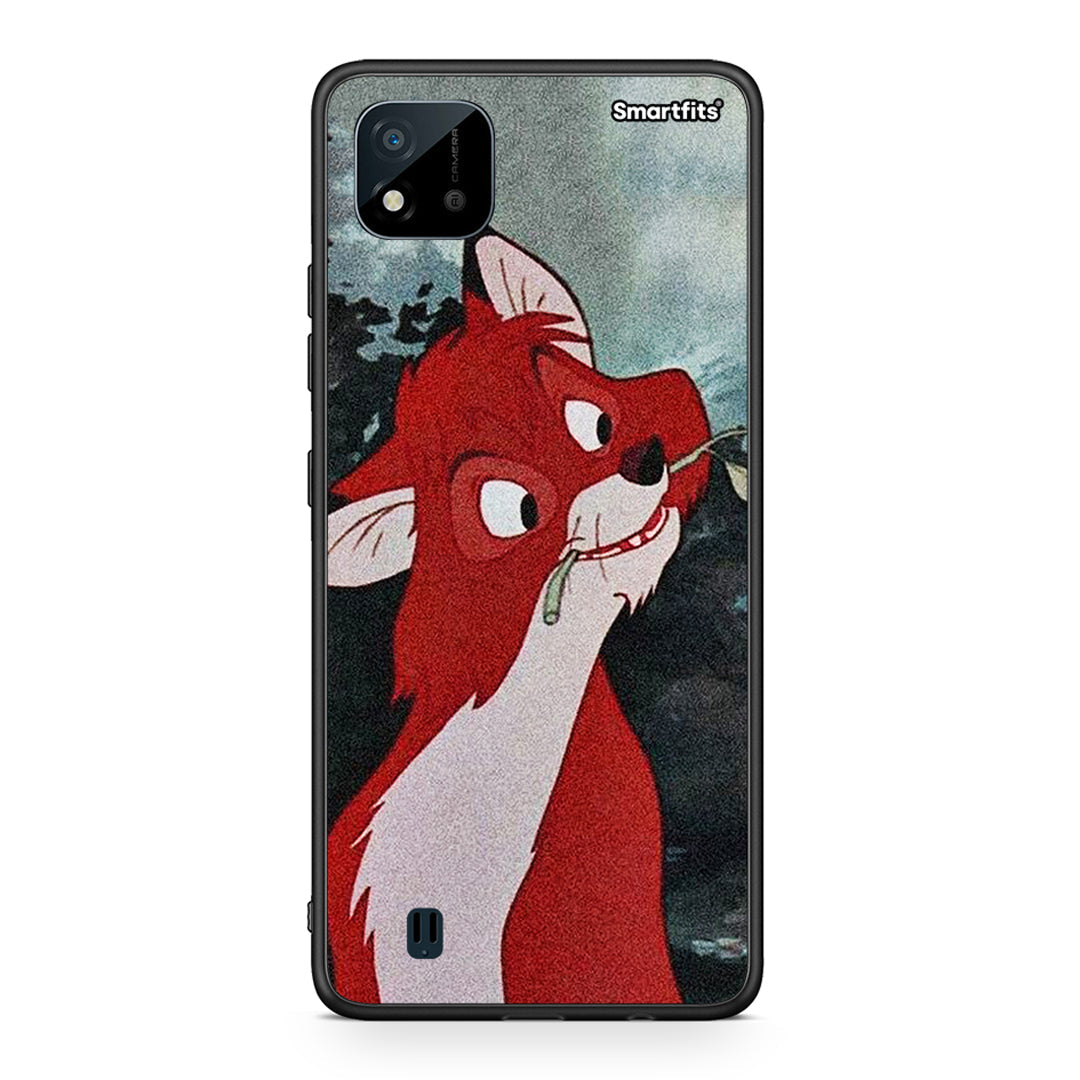 Realme C11 2021 Tod And Vixey Love 1 θήκη από τη Smartfits με σχέδιο στο πίσω μέρος και μαύρο περίβλημα | Smartphone case with colorful back and black bezels by Smartfits