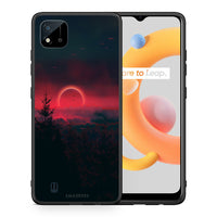 Thumbnail for Θήκη Realme C11 2021 Sunset Tropic από τη Smartfits με σχέδιο στο πίσω μέρος και μαύρο περίβλημα | Realme C11 2021 Sunset Tropic case with colorful back and black bezels