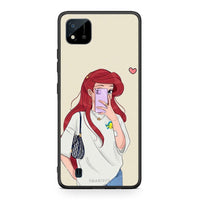 Thumbnail for Realme C11 2021 Walking Mermaid Θήκη από τη Smartfits με σχέδιο στο πίσω μέρος και μαύρο περίβλημα | Smartphone case with colorful back and black bezels by Smartfits