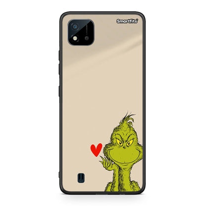 Realme C11 2021 Xmas Grinch θήκη από τη Smartfits με σχέδιο στο πίσω μέρος και μαύρο περίβλημα | Smartphone case with colorful back and black bezels by Smartfits
