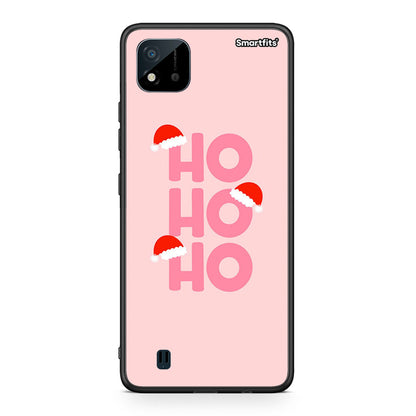 Realme C11 2021 Xmas Ho Ho Ho θήκη από τη Smartfits με σχέδιο στο πίσω μέρος και μαύρο περίβλημα | Smartphone case with colorful back and black bezels by Smartfits